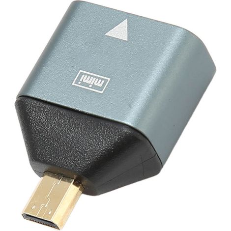 Aluminium-HDMI-Adapter (Buchse auf Stecker), Plug & Play, 4K Ultra HD für PC, Laptop und Monitor (1/5)