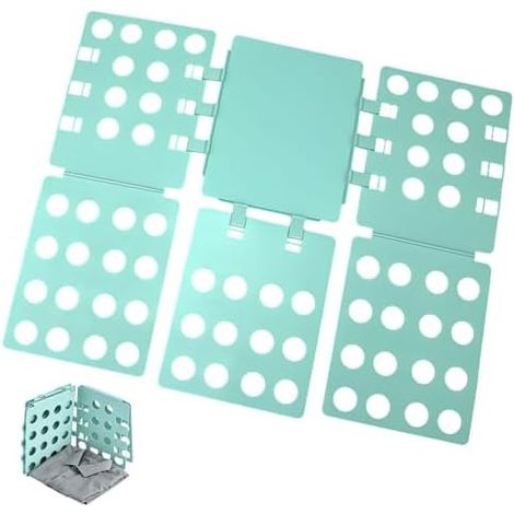 T Shirt Planche pliante pour enfants et adultes - Planche pliante pour le linge, les vêtements, le linge - Réglable - Pliage de chemise - Planche à plier le linge en plastique durable (1/5)