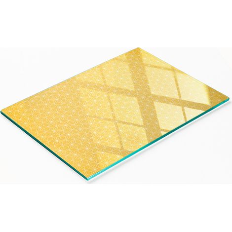 Tabla de cortar y servir decorativa de cristal para cocina con forma de estrella, 80x52 cm (1/5)