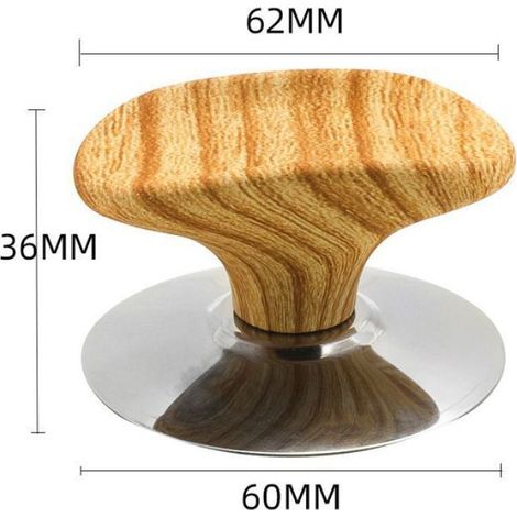 3pcs Bouton de couvercle de casserole - Couleur bois Résistant à la chaleur - Cuisine (1/5)