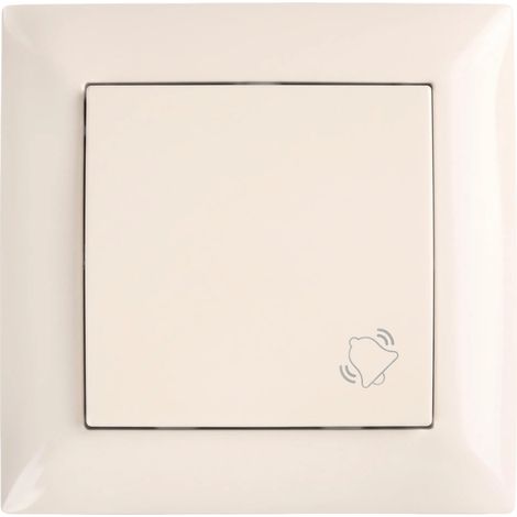 Toolight Doorbell Push Button With Frame Oste Jnh008-w Beige (1/5)