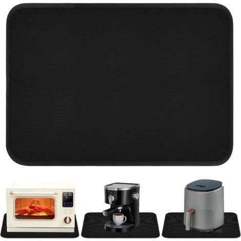 Heat Resistant Mat for Air Fryer 60 x 40cm Fireproof Silicone Mat for Kitchen Worktops Protector I