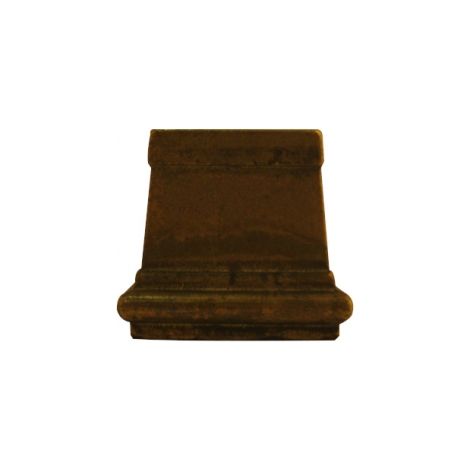 Ouvre&Déco – Pied de meuble ancien en laiton 33x32 mm – Finition rouillée vintage – Hauteur 30 mm – Largeur 28 mm – Accessoire pointe inclus