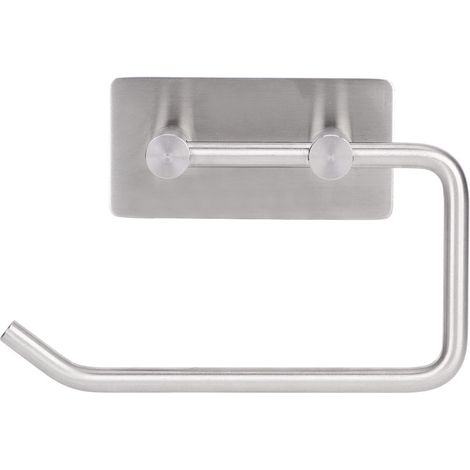 Porta rotolo di carta igienica, porta asciugamani, resistente alla corrosione, autoadesivo, quadrato, in acciaio inossidabile, ideale per la casa, i bagni e gli hotel. Regalo di luglio.