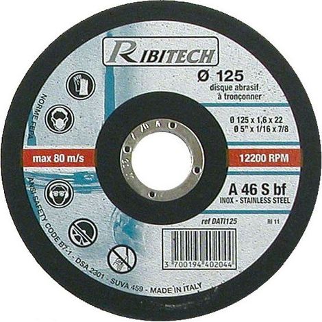 Disque à tronçonner inox 125mm