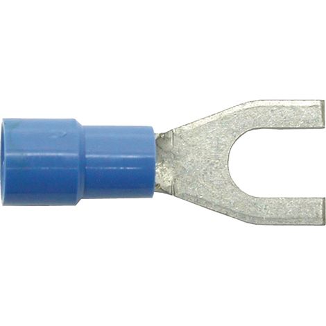 Connecteur à sertir en cuivre M6, filetage 6,5 mm, pour câbles de 1,5 à 2,5 mm², rouge (1/2)