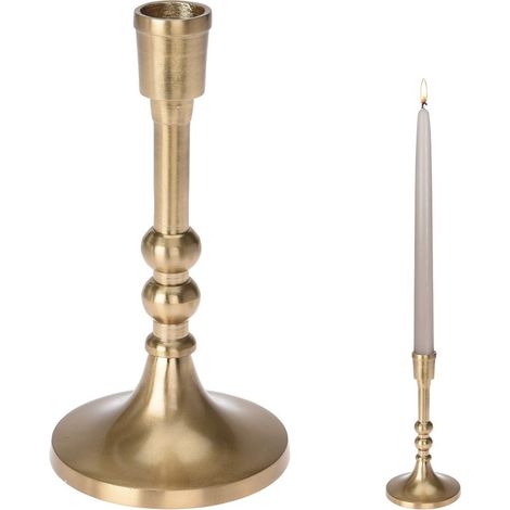 Goldener Aluminium-Kerzenständer, 17 cm (1/5)