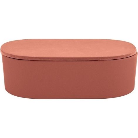 Boite à cotons Fibres de Bambou TAKEO Terracotta Spirella