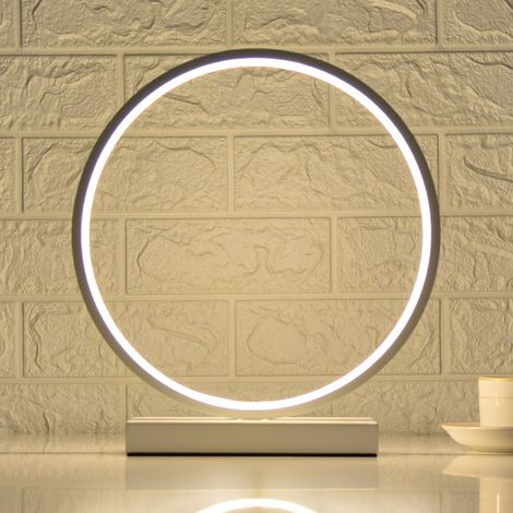 Lámpara de escritorio LED moderna regulable en metal y acrílico con luz suave y ahorro de energía. (1/5)