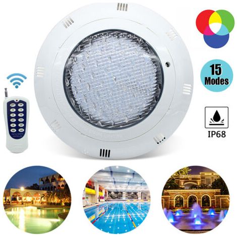 Illuminazione Piscina Subacquea LED RGB 36W con Telecomando, Luci Piscina Impermeabili, Lampada da Immersione per Piscine - AUTRES (1/4)