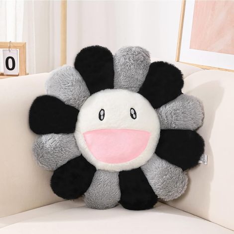 Coussin fleuri - Coussin fleuri - Tapis de sol - Coussin de sol - Coussin en peluche tournesol coloré - Tapis de chaise - Décoration de chambre mignonne - Coussin décoratif pour canapé, chambre ou voi (1/4)