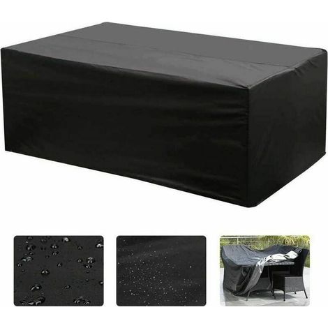 Housse De Table - Housse De Chaise De Jardin - 210D - Imperméable Et Anti-UV - Pour Table Et Chaises De Patio Extérieur - 1 Pièce