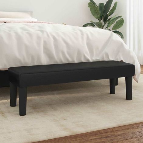 Banc - Banc de salon Banc de table Noir 100x30x30 cm Similicuir BV785258 - BonneVie (1/5)