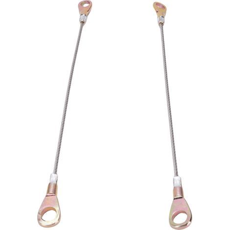 Crochet de câble de hayon de 10,6 pouces, 2 pièces, fil en acier inoxydable, remplacement automobile pour Mule 3000 3010 3020. (1/5)