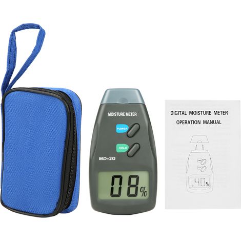 Humidimètre à mise hors tension automatique, hygromètre à écran LCD 5 % à 40 %, pour le bois (1/5)