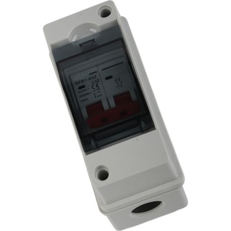 PV-Solar-Trennschalter, Photovoltaik-Schaltkreistrenner, Miniatur-RV-Sicherungskasten, DC 500 V, IP65 wasserdicht, 32 A (1/5)