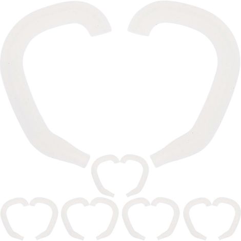 Paar Ohrpolster zur Korrektur der äußeren Ohrmuschel bei Babys (Ohrenorthopädisches Zubehör)-4.40X3.60X0.40CM-White (1/3)