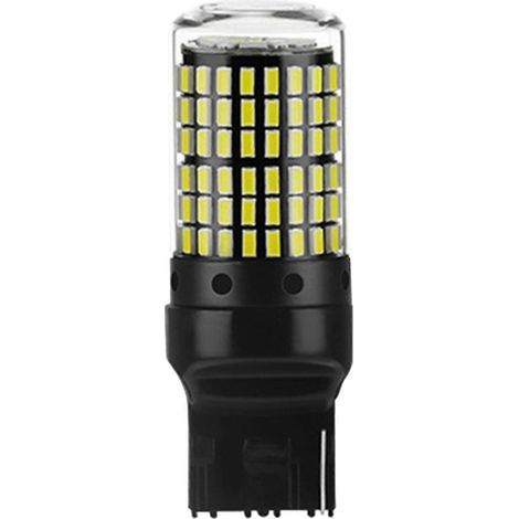 Ampoules SMD 3014 144 SMD Canbus T20 7440 W21w pour clignotants, blanches. (1/5)
