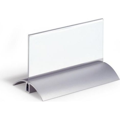 Portanombres de sobremesa acrílico con pie de aluminio  H x A 61