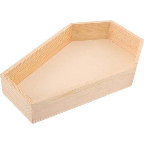 Plateau Cercueil Bois pour Halloween Plateau Authentique pour Fromages Bonbons et Snacks Décoration Gothique et Rangement Compact pour Fête et Maison (1/5)