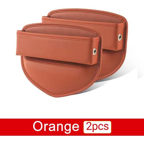 (Orange 2 pièces) Boîte de rangement pour siège auto BMW X1 X2 X3 X4 X5 X6 F25 F26 F39 F48 F15 F16 E53 E70 E71 E83 E84 G01 G02 G05 G06 (1/5)