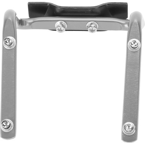 Adaptateur porte-bidon double pour tige de selle de vélo (argent) (1/5)