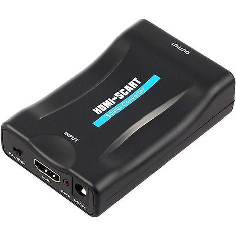 Adaptateur HDMI vers SCART Convertisseur Vidéo HD, Câble Adaptateur TV, Connecteur Multimédia pour Lecteur DVD, Console, Décodeur, Boîtier, Qualité Supérieure (1/5)