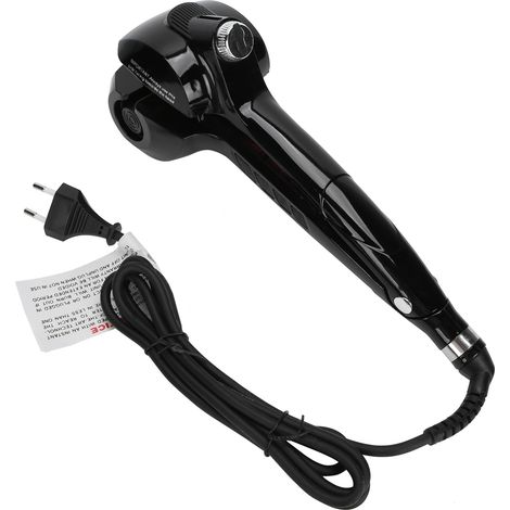 Fer à lisser et boucleur automatique à vapeur avec affichage LED, double usage, prise EU 110-240V, noir (1/5)