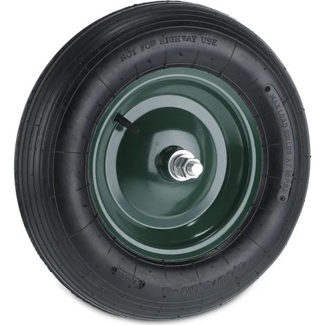 roue de brouette relaxdays 4.80 4.00-8 avec essieu (1/5)