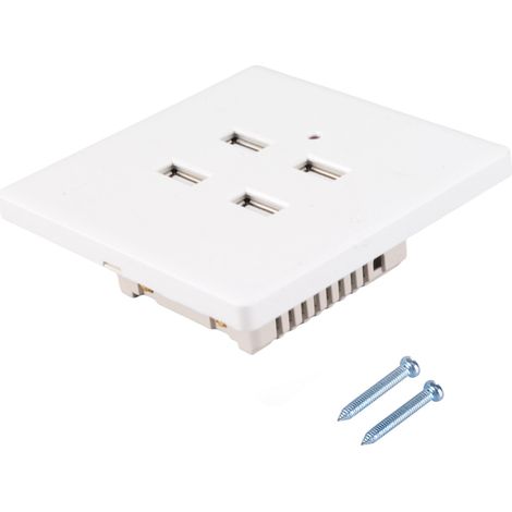 Decdeal Prise murale USB, prise de protection DC 5V Coltage et Out-chargement, sans danger pour le bureau à domicile