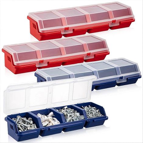 Boîte de rangement pour vis et boîtes de rangement avec serrures - Organisateur de visserie (1/5)