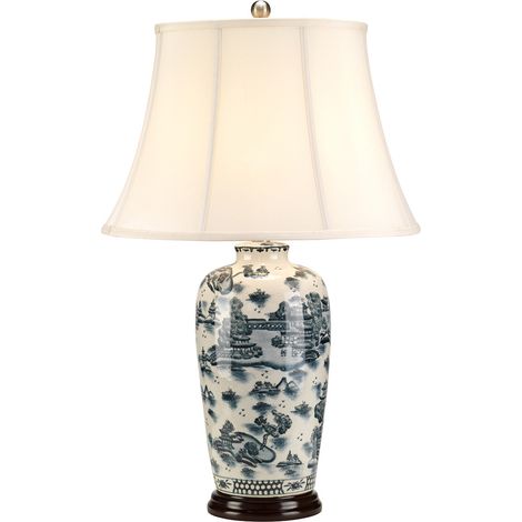 Elstead Blue Trad Wp - 1 lampe de table lumineuse bleue, E27 (1/5)