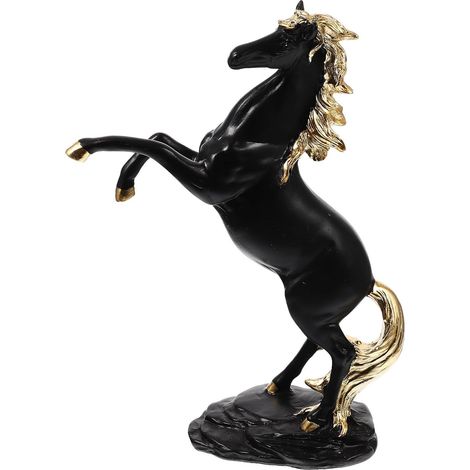 Schlafzimmer Stehende Pferdefigur aus Kunstharz als Dekoratives Tierornament für Wohnzimmer (1/5)
