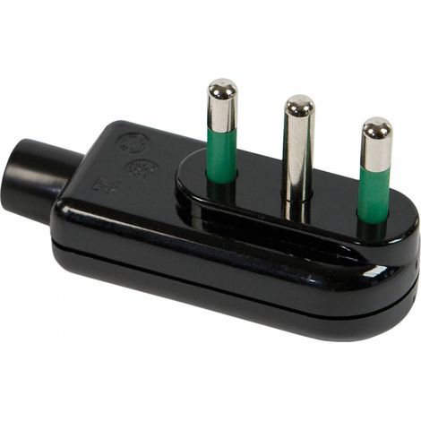 FME 80.041 SPINA RIBASSATA 16A 2P+T NERO