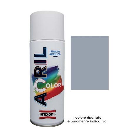 Smalto Spray Acril Color Arexons Grigio Finestra Ral 7040 400 ml 6 Pezzi