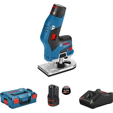 Tondeuse Bosch Professional GKF 12 V-8 avec 2 batteries de 3,0 Ah, en Lboxx - 06016B0000