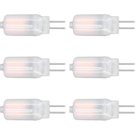 G4 LED 3W 12V Glühbirne für Kronleuchter, Deckenleuchten, Wandleuchten und Tischlampen - 6er-Pack (cremeweiße, warmweiße Farbtöne) (1/5)