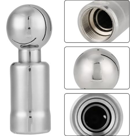Boule de lavage rotative sanitaire en acier inoxydable à filetage femelle 3/4 pouce pour le nettoyage des cuves CIP (1/5)