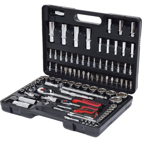KS TOOLS 1/4"+1/2" CHROMEplus Juego de llaves de vaso 94 pzs. - 918.0694 (1/3)
