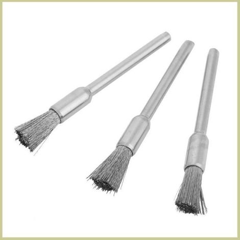 Cocosity Lot de 15 Mini Brosses en Fil d'Acier pour Polissage - Meuleuse Rotative (35mm) (1/4)
