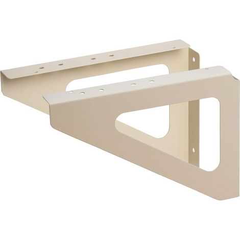 2er-Set Renz-Halterungen, H.17,5 x B.25 x T.3 cm, Elfenbein RENZ