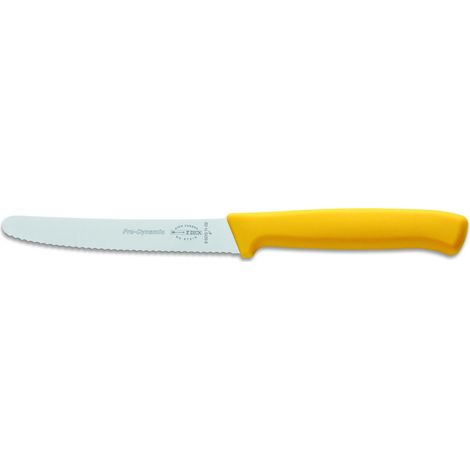 F. DICK ProDynamic Allzweckmesser 11 cm Wellenschliff Küchenmesser gelb