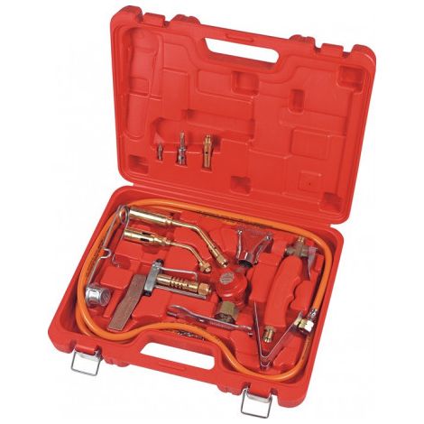 Kit de brasage dur / tendre, kit de soudage turbo à 2000 Degrés C dans un boîtier en plastique de 15 pièces.