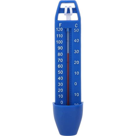 Schwimmbad-Schwimmthermometer, Wasserthermometer, PP, blau, Schwimmbad-Schwimmthermometer, Wasserthermometer mit Seil, Schwimmbad, Spa-Badewanne