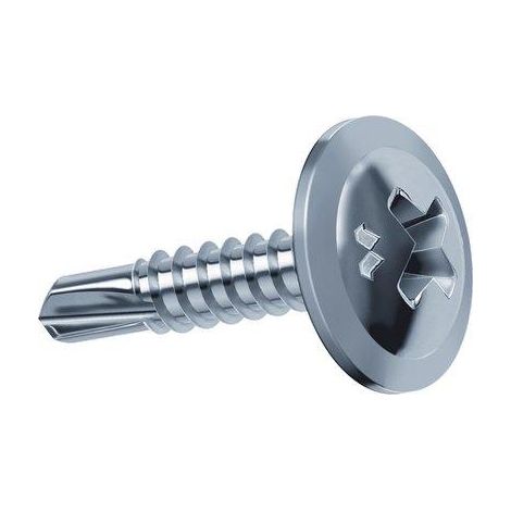 VITE AUTOPERFORANTE TPL DRILLEX MUSTAD - CAVA PH ZINC BIANCA/CHROMITING MM 4,2X25 CF=PZ 500- 1 confezioni