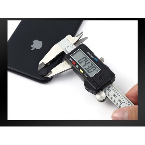 SHINING HOUSE Messschieber, digitaler Messschieber, 150 mm, Edelstahl, großes LCD-Display, einstellbare Präzision 0,02 mm, mm/Zoll-Umwandlung, spritzwassergeschützt, Messung für die Heimindustrie (1/5)