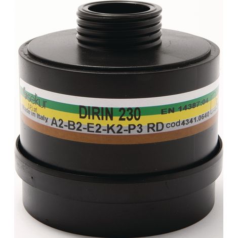 EKASTU Mehrbereichskombifilter DIRIN 230 A2B2E2K2-P3R D EN 14387EN 14387 f. 4000 370 800, 4000 370 829