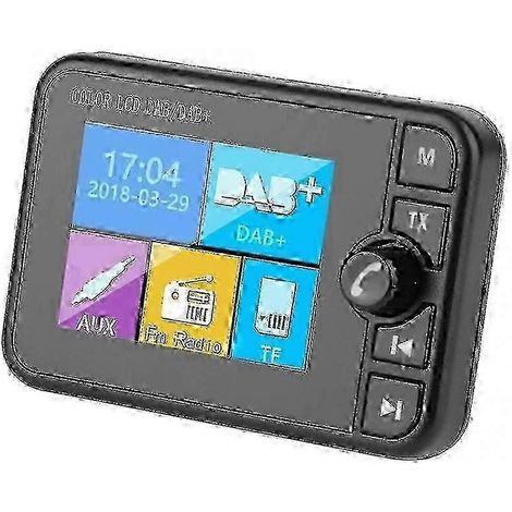 Récepteur radio DAB pour autoradio, adaptateur de diffusion de signal numérique DAB+, antenne compatible Bluetooth, émetteur MP3 FM js (1/5)