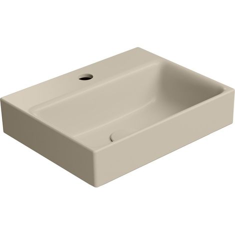 Lavabo en céramique NUBES 40x32cm, creta mat (1/3)