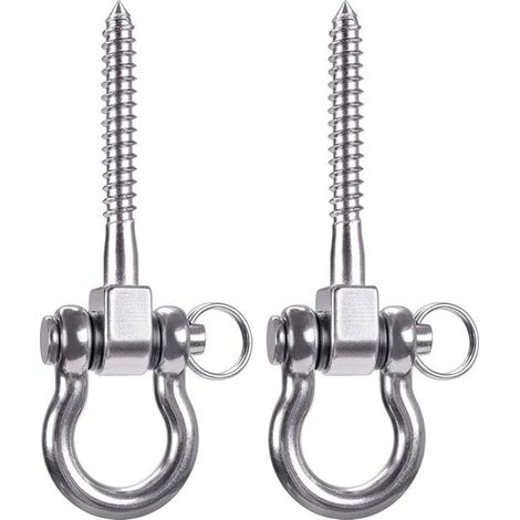 ganchos de techo de acero inoxidable con capacidad para 250 kg, kit de suspensión para colgar sillas, lámparas, hamacas, sacos de boxeo y entrenadores de bridas.